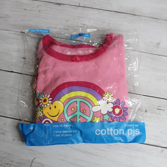 TCP Baby Girl's Pajama Set Set Size 18 Months Pink Long Sleeve Cotton - Picture 6 of 6